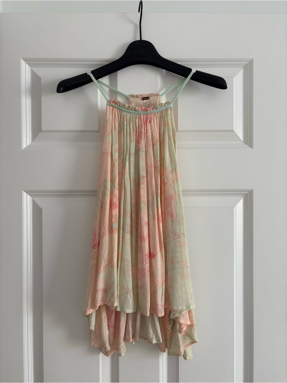 Free People Flowy Pastel Halter Top